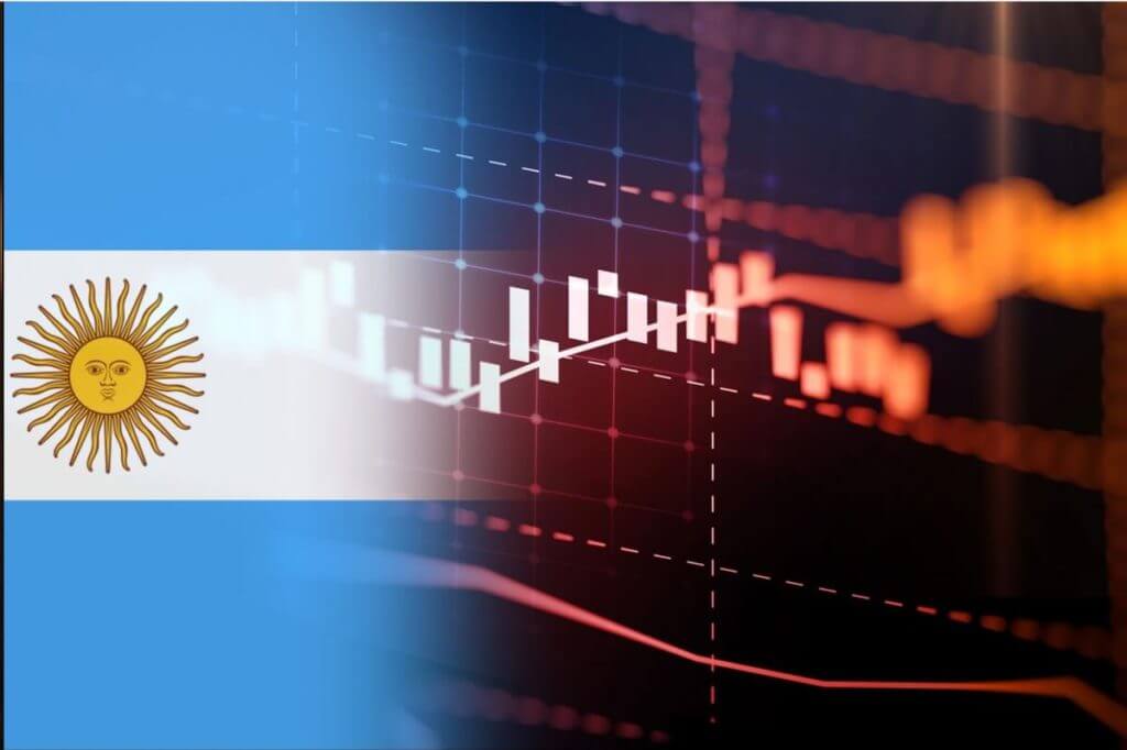 Флаг аргентины и график акций
